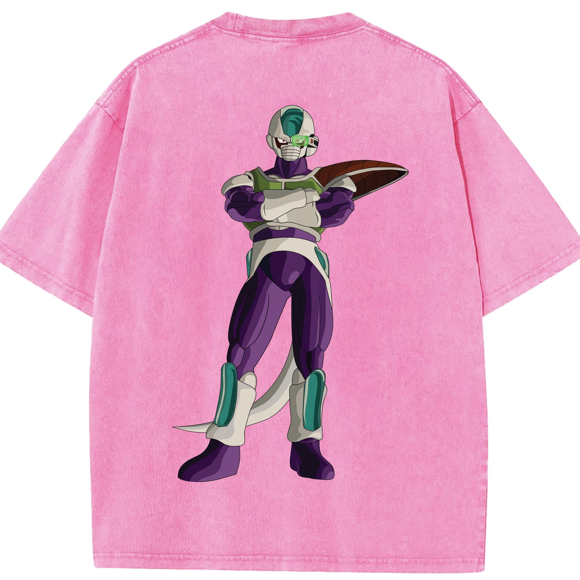 （画像用） ドラゴンボール フリーザ DRAGON BALL Frieza 綿100% ヴィンテージ風 半袖Tシャツ（背面プリント）